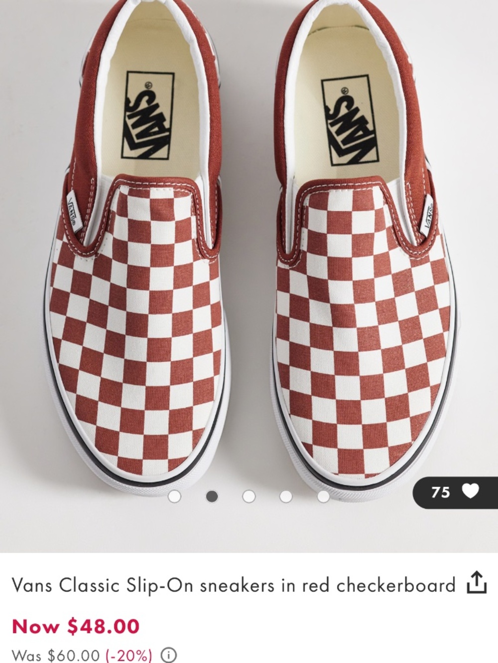 Classic checkered vans